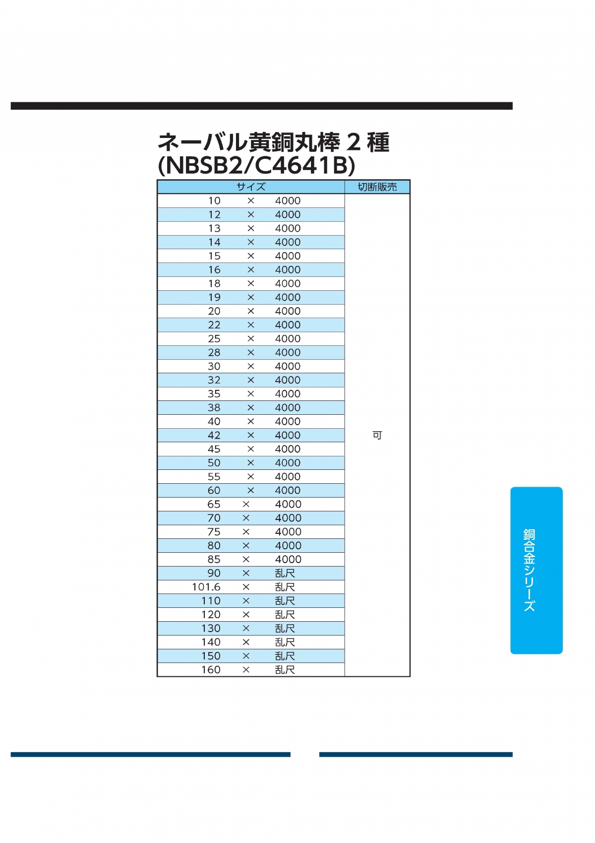 ネーバル黄銅丸棒2種(C4641B)