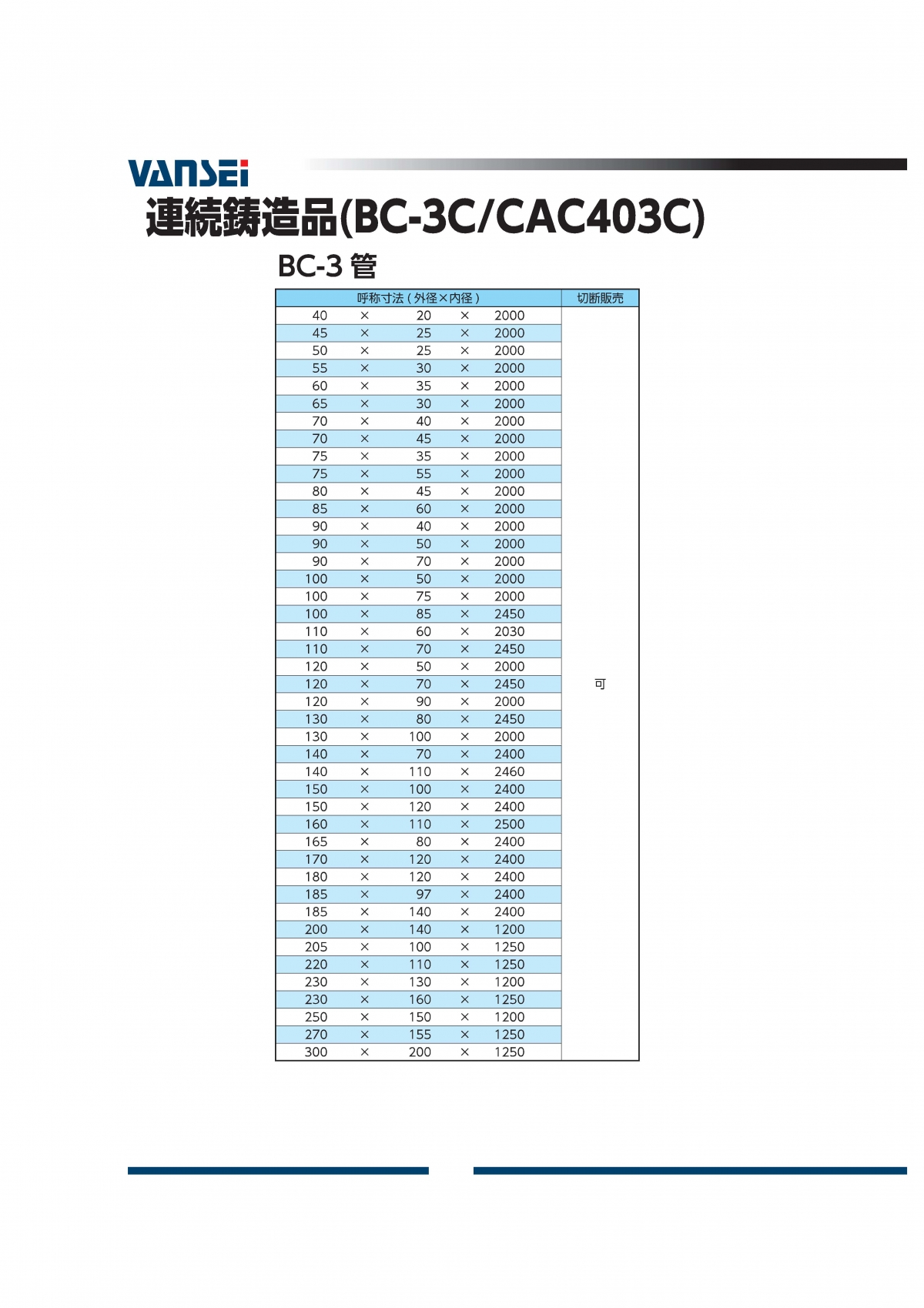 BC-3パイプ(CAC403C)